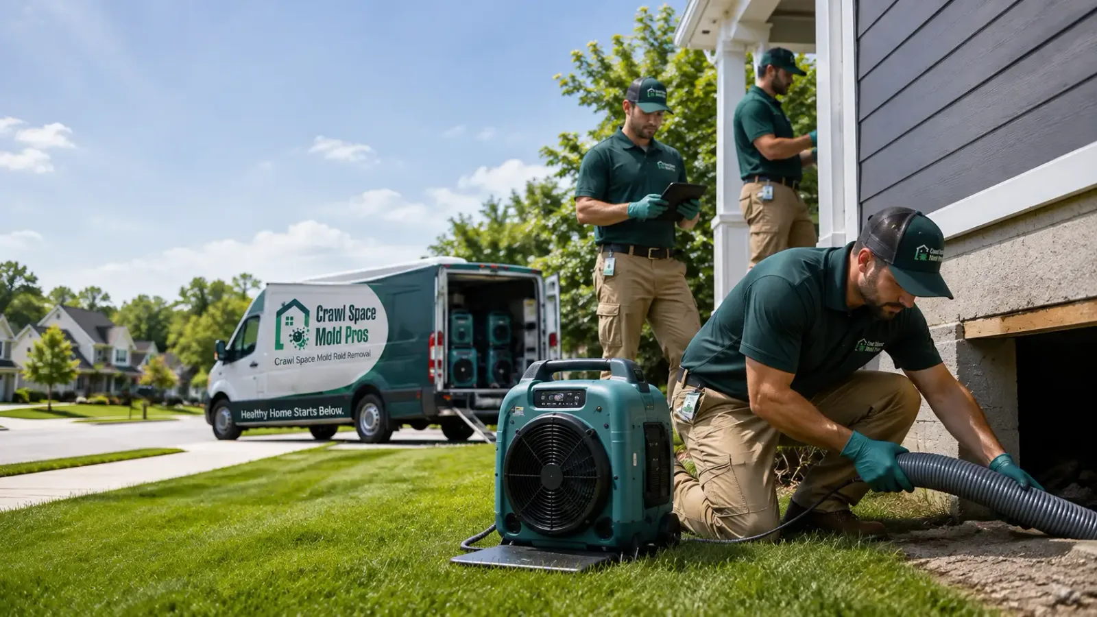 Crawl Space Mold Removal in Harvard, ID